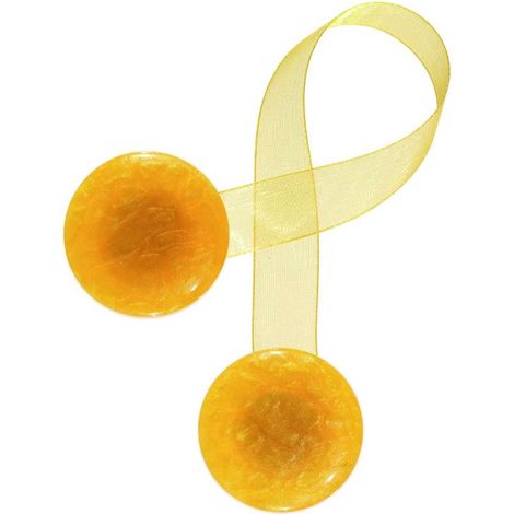Calamita Bottone Giallo Grande (Con Nastro)