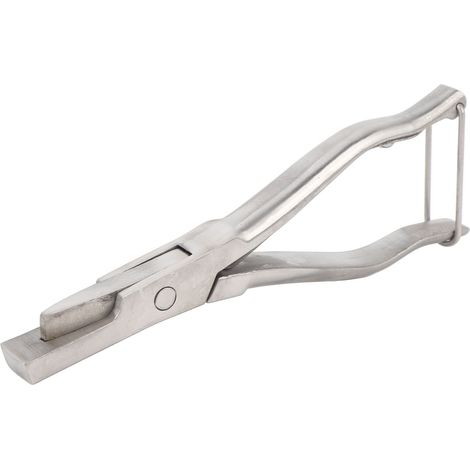 Pince à boucle d'oreille acier inoxydable encoche en U bétail ferme outil marquage propre sans rayure 191g (1/5)