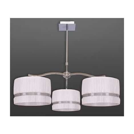 jaqueline plafonnier de 3xe27 h.reg.xd.80cm ivoire/chrome