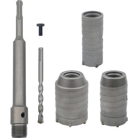 Foret à béton SDS Plus à queue ronde de 350 mm pour le perçage du béton. Foret pour murs en pierre et béton avec expansion de 30/40/50 mm (Argent) (1/5)