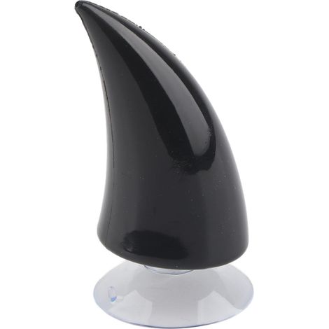 Zoternen Corna da diavolo per casco, corno da diavolo colorato per casco da moto con ventosa, accessorio decorativo (nero) (1/5)