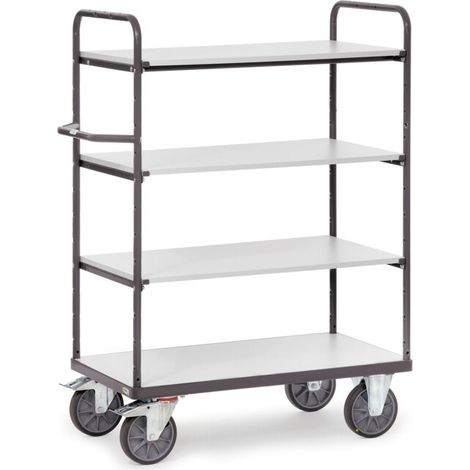 fetra Chariot à plateaux ESD 9200 - charge max. 500kg Pneus TPE-ESD (1/4)