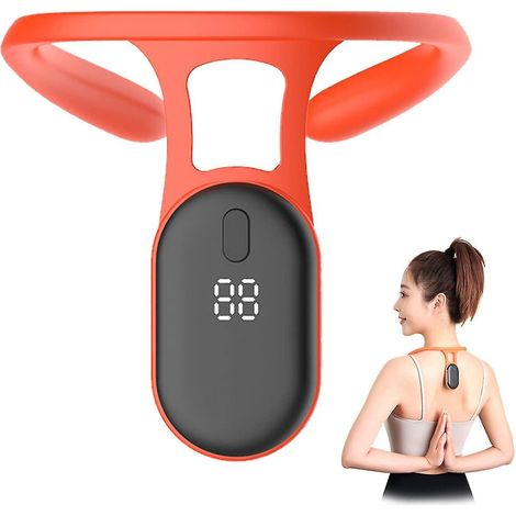 Tragbares Ultraschall-Lymphmassagegerät für Körper und Nacken, EMS-Akupunkturpunktstimulator, Orange (1/5)
