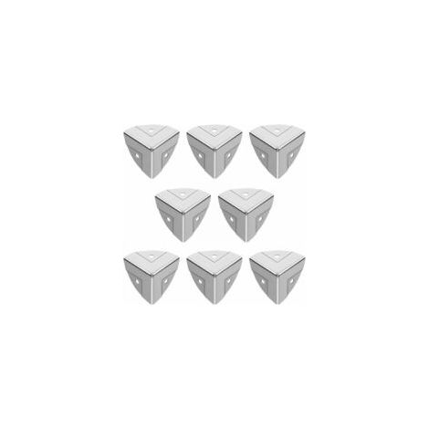 Lot de 8 protections d'angle galvanisées à trois côtés pour appareil photo