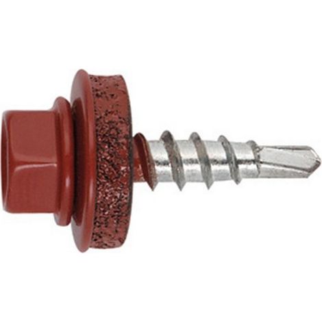(4.8X19 P14) TORNILLO  UNION CHAPA-MADERA ROJO TEJA FS 3009 (100UDS) - INDEX