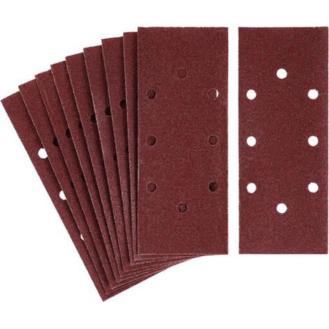 SET 10 FOGLI ABRASIVI PER LEVIGATRICE ORBITALE STANLEY - Taglia: - grana 60 (STA31100) (1/2)
