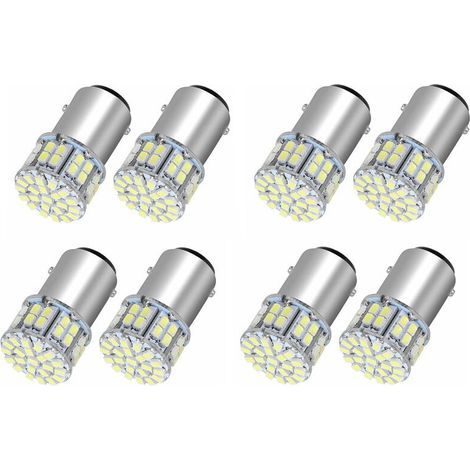 Pièces Séries 6000K Blanc 1157 50SMD Frein de Queue LED Lumières Ampoule BAY15D 12V (1/2)
