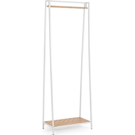 Weißer Kleiderständer im modernen Design 63 x 34 x 180 cm Haldor YES (1/5)