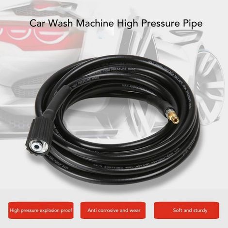 Tuyau Nettoyeur Haute Pression - 5800 PSI - Raccord M22 - Pour Maison Et Voiture - 5 M (1/5)