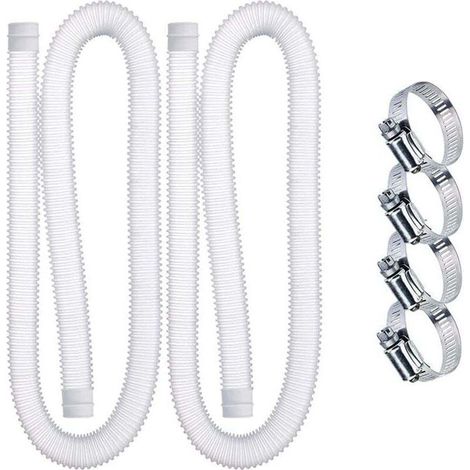 Tuyaux de remplacement pour piscine, tuyaux de remplacement pour pompe de filtre de piscine de 1,25 pouces de diamètre (2 pcs), PE anti torsion de qualité supérieure (1/5)