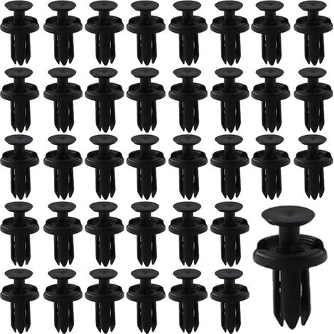 50 Pièces Clips De Fixation Voiture Rivet En Plastique, Renfort De Pare-Chocs, Attaches Auto, 5Mm (1/5)