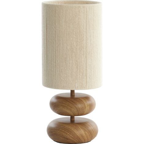 Light & Living - lampe de table - Danialo - beige naturel - coton