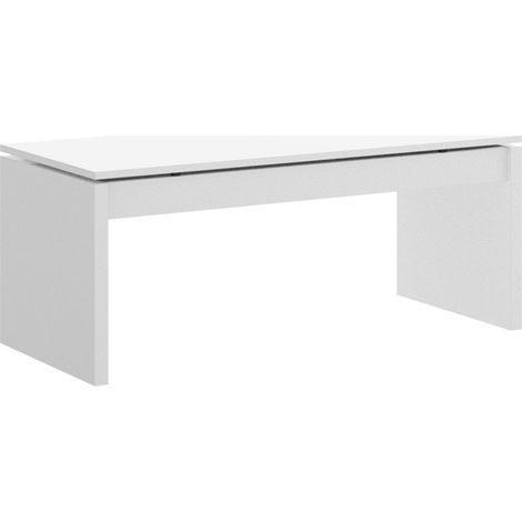 DEKIT - Mesa de centro elevable de color Blanco Brillo 43x102x50 cm modelo SIDE (1/10)