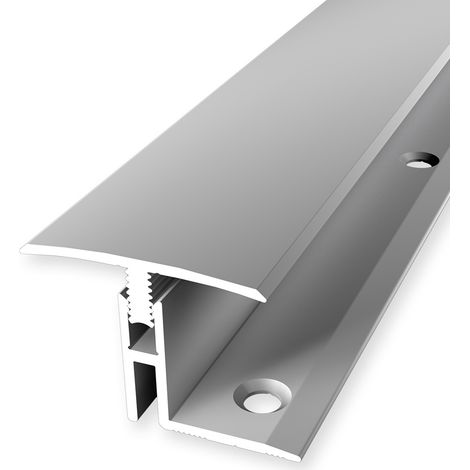 PROVISTON Übergangsprofil Parkettprofil Breite: 31.5 mm Höhenausgleich: 17 - 22 mm Länge: 1000 mm Aluminiumprofil Silber 1 Stück (1/5)