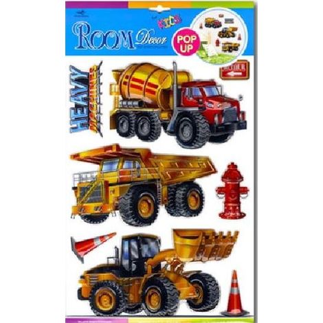 3D-Wanddekoration – Feuerwehrwagen (1/2)