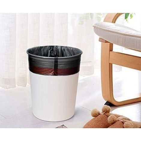 Sacchi per la spazzatura neri, sacchi per rifiuti, misura regolabile, per cucina, ufficio, camera da letto, bagno, giardino e cortile esterno, 4555 cm (taglia senior) (1/4)