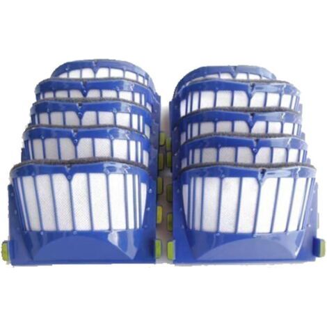 Filtros de repuesto, 10 x Set Filtros Aero Vac, compatible con iRobot Roomba 500-600 Series Accesorios Aspiradora (1/3)