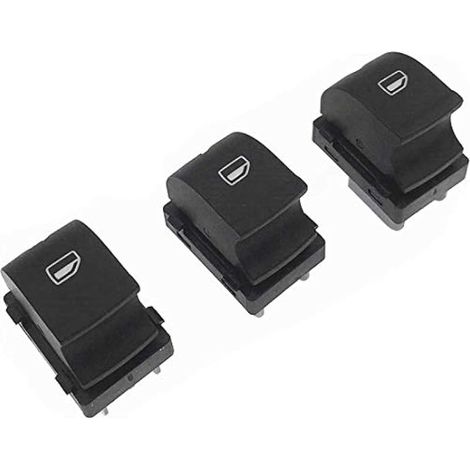 Bouton de commutateur de commande de lève-vitre électronique de 3 pièces OEM  4F0959855 pour Audi A3 Sportback A6 A6 Avant Q7 2004-2015 (1/4)