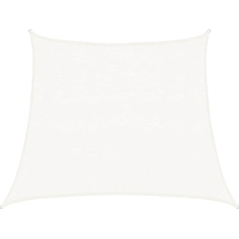 Voile d'ombrage Voile de parasol - 160 g/m² Blanc 3/4x3 m PEHD BV865735 - BonneVie (1/5)