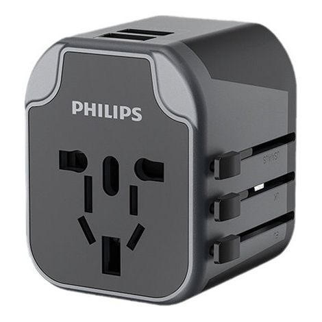 Philips Universal-Reiseadapter – Lädt vier Geräte gleichzeitig (1/4)