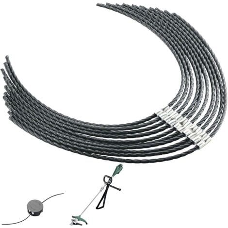 Aiperq Extra starker Trimmerfaden für Bosch Freischneider, F016800431, Fadenspule für AFS 23-37 Freischneiderfäden, 37 cm × 3,5 mm (schwarz)