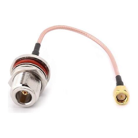 RG316 Koaxial-HF-Kabel mit SMA-Stecker und Stift, Länge 15 cm für Antennen und Funkgeräte. (1/4)