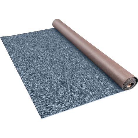 Tapis Extérieur Intérieur 11 m, Tapis de Sol en Fibre de Polyester, Tapis de Passage Antidérapante, Tapis de Couloir Résistant aux Taches et la Moisissure, Tapis Extérieur Terrasse Gris (1/5)