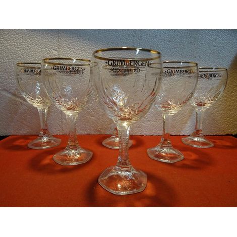 Lot de 6 verres Grimbergen - 25 cl - Verres à bière officiels