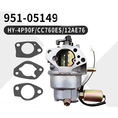 Carburateur pour MTD 951-05149 HY-4P90F CC760ES 12AE76JU,Joint de carburateur adapté au MTD 951 – 05149 (1/3)