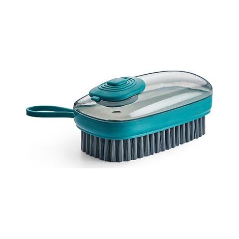 Brosse de nettoyage liquide multifonctionnelle, brosse douce automatique pour chaussures, brosse à linge, brosse pour vêtements ménagers, 1 pièce (vert foncé) (1/5)