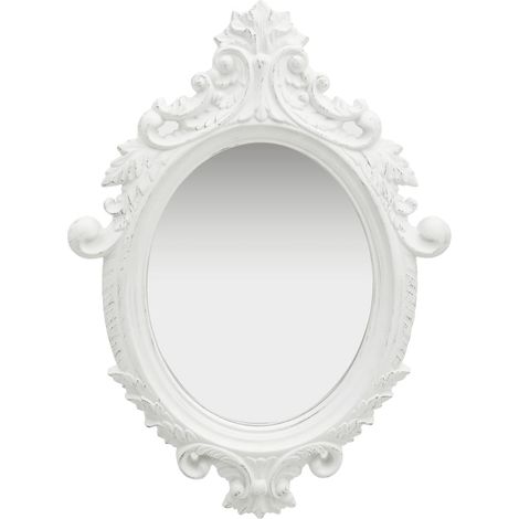 Wall Mirror Castle Style 56x76 cm White vidaXL