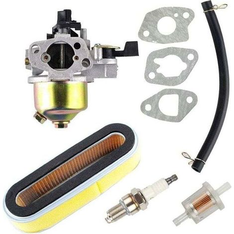 Kit de filtro de aire para motor Honda - Reemplazo de carburador - 19 x 6,3 x 4,5 cm - Filtro de combustible de 3/8 de pulgada (1/4)
