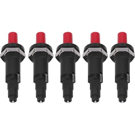 5 encendedores piezoeléctricos, encendedores de parrilla con botón pulsador de alta temperatura, resistentes a altas temperaturas, accesorios de cocina para cocinar al aire libre.