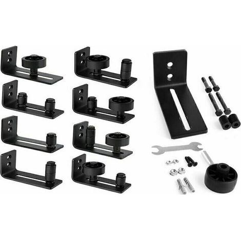 pair Kit de système de porte coulissante, kit de ferrures pour portes coulissantes-Fei Yu
