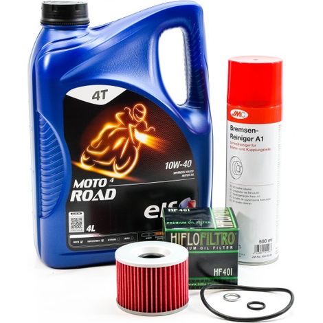Kit Entretien Vidange Standard pour YAMAHA XJR 1200 de 1995 à 1998 - ELF  MOTO 4 ROAD 10w40 4L