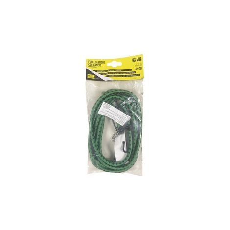 C SET 2 FUNI ELASTICHE D.8 C/2 GANCI FE 120 VERDE