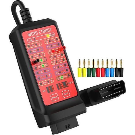 WOYO CTB007 OBD Breakout Box CAN Testboks Bil OBD Breakout Box Diagnoseverktøy OBD2 Tester for 16 P