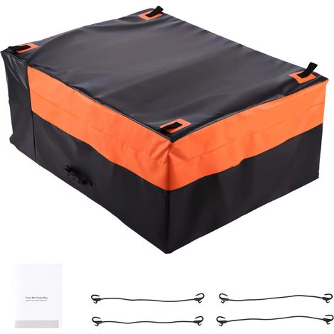 Mophorn Borsa da Carico per Cassone di Camion 1300 x 1020 x 555 mm, Borsa Resistente con 4 Corde Elastiche e Ganci, Compatibile con Diversi SUV e Pick-up