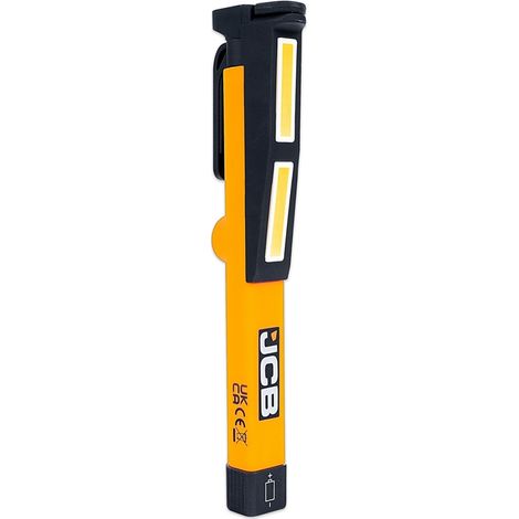 JCB LED Inspektionsleuchte 200 Lumen Werkstattlampe Magnet Haken Gürtelclip IP43 (1/5)