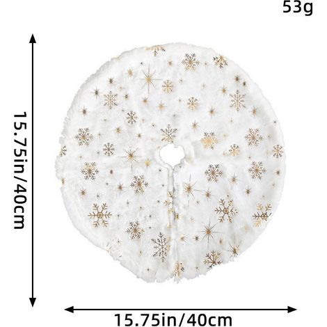 Nouveaux accessoires pour sapin de Noël, jupe de sapin miniature, décoration de sapin de bureau, articles de Noël, jupe de sapin dorée à flocons de neige