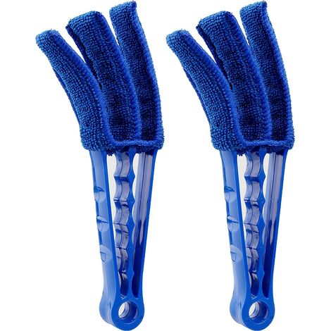 Lot de 2 Plumeaux pour Climatiseur, Nettoyeur de Stores, Brosse Store Vénitien, Nettoyeur de Store Vénitien, Plumeaux pour Stores, pour Store de Fenêtre, Stores à Enrouleur et Lamelles