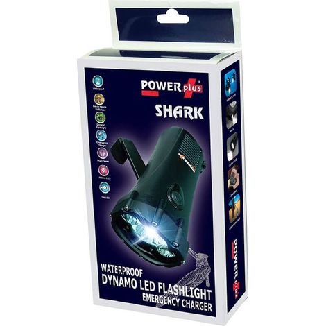 Lampe torche dynamo étanche avec chargeur GSM SHARK (1/5)