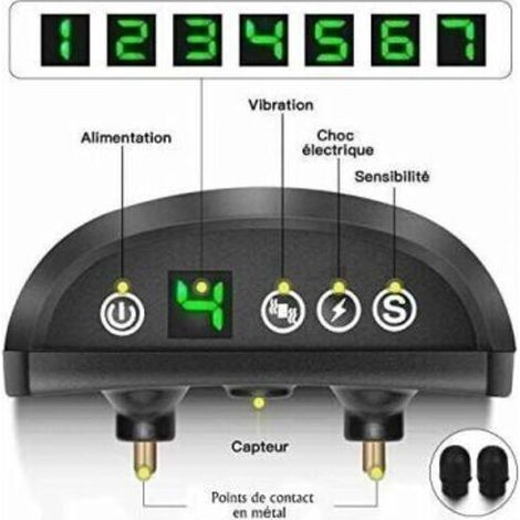 Collier Anti-aboiement Chien - 3 Modes Choc Électrique/Vibration/Sensibilité - Aide au Dressage Inoffensif Automatique - IP65 - Batterie Rechargeable - Sangle Réfléchissante - Réglable pour Petit Gro