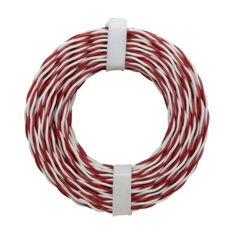 Donau-elektronik Cable de timbre rojo y blanco 10 metros