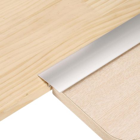 2.9ft x 1.57" Profilé De Transition En T Pour Sol, Bande D'écart En Alliage D'aluminium Pour Plancher Vinyle, Jointure Pour Lames, Carrelage Et Interstices De Sol, Argenté (1/5)