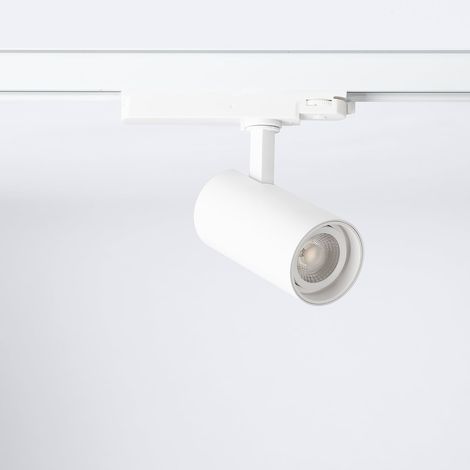 Faretto LED Fasano Bianco 20W Regolabile CCT Selezionabile per Binario Trifase (2700K - 3200K - 4000K) Selezionabile (1/5)
