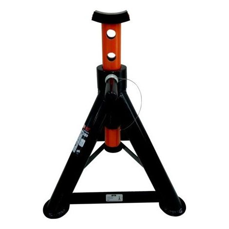 Bahco – Chandelle pour poids lourds 16 T – Hauteur max 715 mm – Système de verrouillage avec goupille de sécurité – Selle ronde en caoutchouc