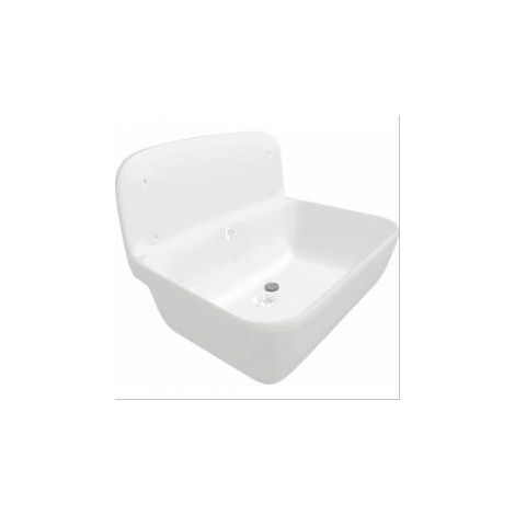 Grille rabattable en option pour poste d'eau Nicoll blanc