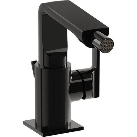 Mezclador de bidet con tapón retráctil, acabado negro brillante VitrA A4277039