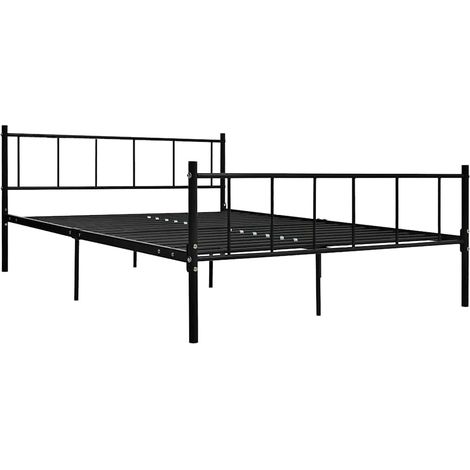 Maison Exclusive - Giroletto Nero in Metallo 180x200 cm (1/5)